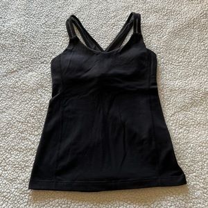 Lululemon Black Tank Top Size 6